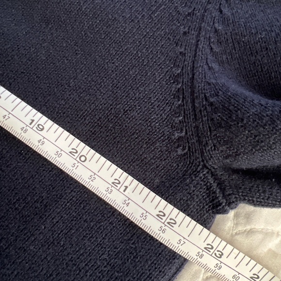 Refectory British Inspired Men's Blue Pullover Sweater L 1/4 Zip W/3 Buttons EC - Picture 7 of 8